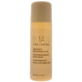 Iman Cosmetics Time Control Liquid Assets Skin Refresher Lotion, 6 oz.