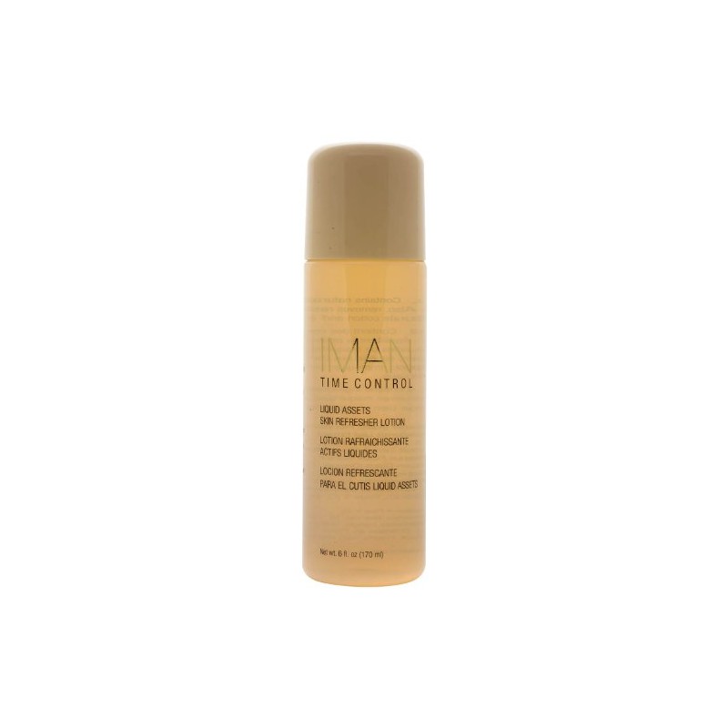 Iman Cosmetics Time Control Liquid Assets Skin Refresher Lotion, 6