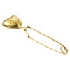 sourcing map 1 Pcs Heart Snap Tea Ball Infuser with