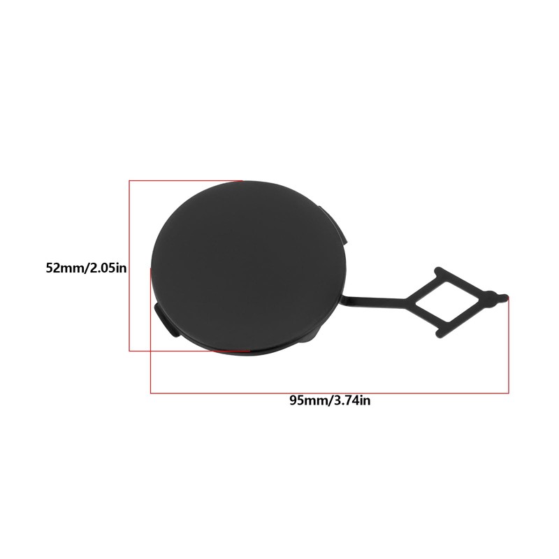 Briny River Car Rear Bumper Tow Eye Cover ABS Tow