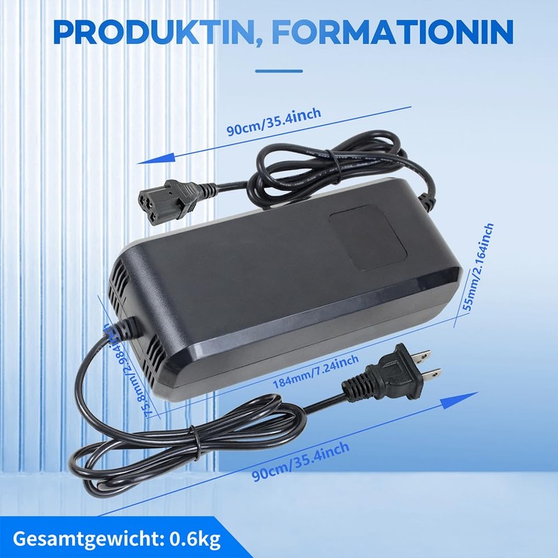 YZPOWER 58V 4A Lead Acid Battery Charger for 48V 20Ah