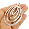 The Mexican Collection Hallmarked Large 925 Sterling Silver Long Oval
