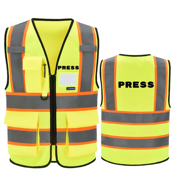 AYKRM Small Press survivor Safety Vest for Men Women Press