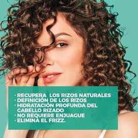 Crema para Rizos - Mascarilla para Cabello Rizado - Aporta Nutrición y Humectación - Recupera la Forma del Rizo Natural - Tratamiento que Evita el Fri
