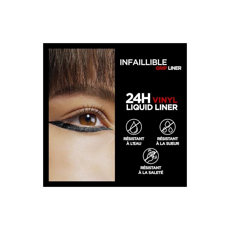 L'Oréal Paris Infallible Grip 24H Vinyl Liquid Liner Black, Liquid