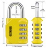 Satargo 4 Digit Combination Padlock for Gym Locker - Indoor