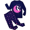 Tkiames Girls’ Pyjamas with Giraffe Design, Cotton, Long Sleeve Pyjamas