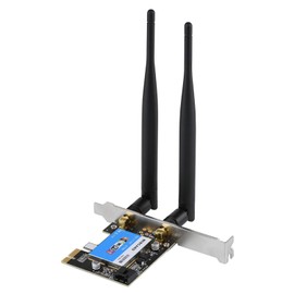 Tarjeta de Red PCIE, Bluetooth 4.0 WiFi Wireless 433Mbps Tarjeta Inalámbrica PCI Express, 2.4G/5G Doble Banda, para Window 7/8/8.1/10, Computadora Escritorio, PC todo en,