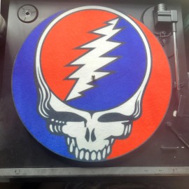 Does Not Apply Grateful Dead turntable slipmat - protect vinyl records - SYF steal your face