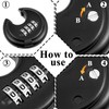 3 Pack Outdoor Combo Lock for Storage Unit 4-Digit Disc