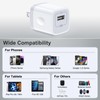 USB Power Adapter 5V/1A USB Charging Block 2Pack Single Port