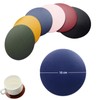8pcs Blue Round Leather Drinking Coasters 10CM,PU Leather Cup Mats