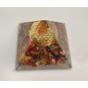 BHHROOM Mixed Chakra Flower of Life Crystal Orgone Pyramid E-Energy