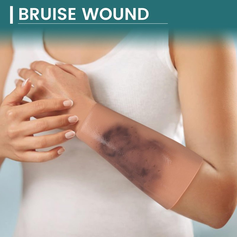 MedEduQuest Bruise Wound Care Training Sleeve, Wound Packing Trainer for
