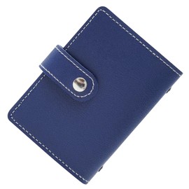 VOLAN Card Case, Skimming, Magnetic Prevention, RFID Block, 24 Card Slots, Credit Card Holder, Unisex, CARD CASE, navy