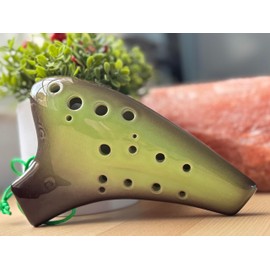Professional Double Chamber Alto C Ceramic Ocarina.
