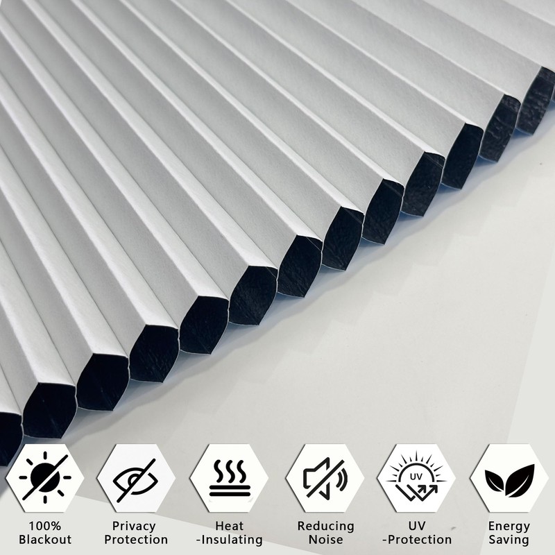 Arch Window Shades Blackout Cellular Honeycomb Blinds Half Circle Cordless