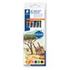 STAEDTLER 3001 C6-3 Design Journey Watercolour Brush Pens - Around