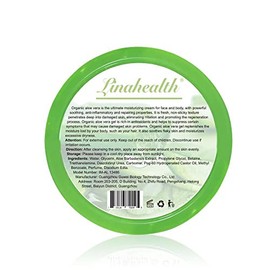 Linahealth Gel Hidratante y Humectante de Aloe Vera al 97%, con extractos naturales, 250ml Nutre, refresca y suaviza la piel seca, combate el Acne , p