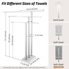 KES Standing Towel Rack 3-Tier with Marble Base, Free Standing