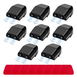 Yourkar 8 PCS Deer Whistles, Deer Warning Devices with Waterproof Adhesive Tapes, Car Save Deer Whistles Avoids Collisions Suitable for Vehicles, Trucks, SUVs, Car Accessories (Black)