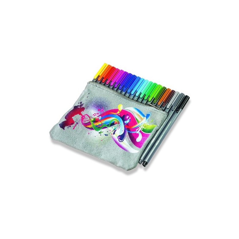 Staedtler triplus CPC20 334 Fineliners Triangular 0.3 mm Pack of