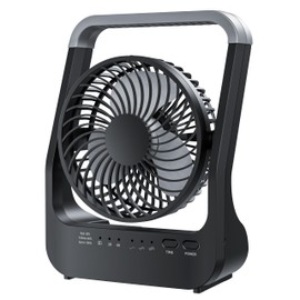 Dorobeen Portable Battery Desk Fan, 20000mAh USB Rechargeable, Timer Function, Quiet Operation, for Office, Home, Camping