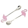 Maydahui 2PCS Flamingo Spoons 5.1 inch（13cm） Animal Spoon18/8（304）Stainless Steel Dessert