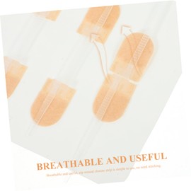 SAFIGLE 3Pcs Zip Closure Strips Flexible Cloth Band for Quick Care Skin Friendly Breathable Stickers for Stopping Bleeding Protecting Skin