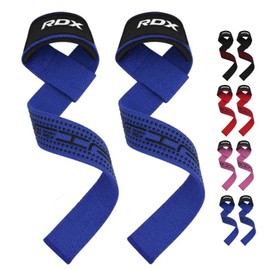 RDX Wrist Strap, Lifting Strap, For Training, Gym, For Beginners to Professionals, Includes Anti-Slip Pads, Both Hands, Fitness, Weightlifting, Men's, Women's, Genuine Japanese Product, Blue