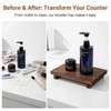 Wood Riser Tray Soap, Stand Soap Tray for Kitchen Sink,