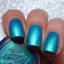 Parrot Polish Blue Macaw Teal Shimmer Nail Polish