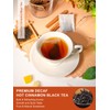 TeeLux Decaf Hot Cinnamon Black Tea, Decaffeinated Black Tea with