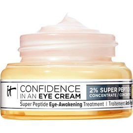 It Cosmetics Confidence in an Eye Cream, Crema Contorno de Ojos Reduce Ojeras, Antiaging, Patas de Gallo, Falta de Firmeza y Sequedad, Hidratación, 2% de Super Péptidos, 15 ml