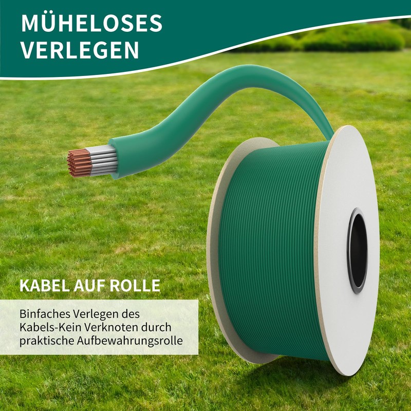 100 m Universal Boundary Cable for Robotic Lawnmowers, HAUSPROFI Boundary