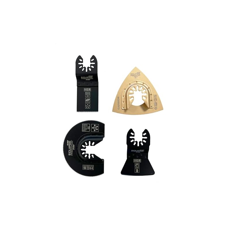 Eclipse Professional Tools EC-M1101SET 4 Piece Oscillating Blade Set with