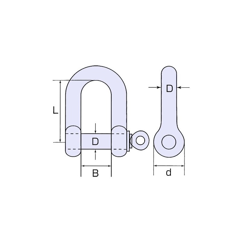 Himejiya Stainless Steel Shackle, PC-6
