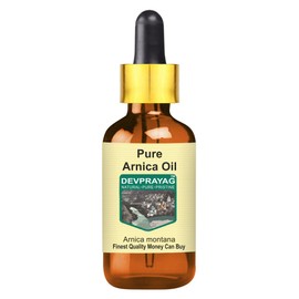 Devprayag Pure Arnica Oil (Arnica Montana) with Glass Dropper Natural Therapeutic Grade 50ml (1.69 oz)
