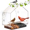 ValueHall Window Bird Feeder Window Bird House Crystal Clear Acrylic