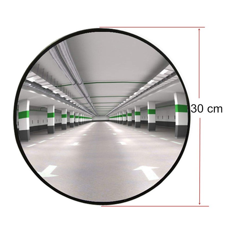 Traffic Curved Convex Wide Angle Mirror, 30 cm / 12",