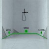 tktrading24 Shower Wall Wedge Profile Gradient Profile Walk-in Shower Brushed