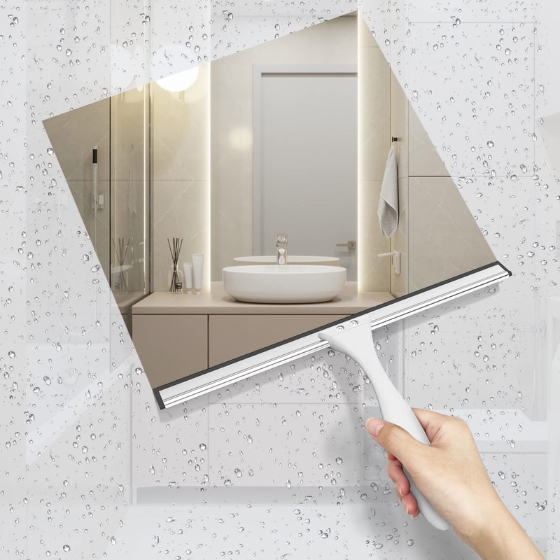 AmazerBath Squeegee for Shower Glass Door, Shower Squeegee for Glass