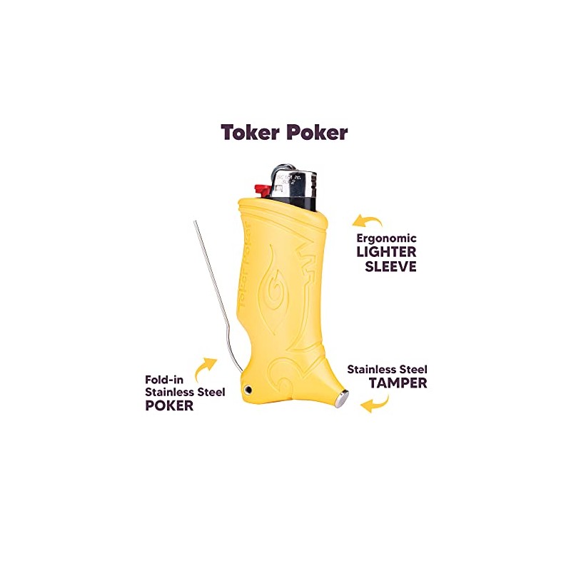 Toker Poker - Bic Lighter Case Multi Tool, Funguy Design,