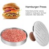 Fdit - Juego de 2 moldes antiadherentes para hamburguesas de