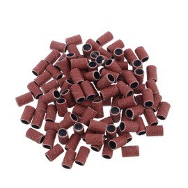 VICASKY 100 Pcs 80 Fine Grit Sanding Bands for Nail Drills Nail Drill Machine Sanding Bands Easy to Replace for Salon
