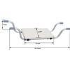 Bath Bench, Heavy Duty Shower Stool Aluminium Adjustable Length Bathroom