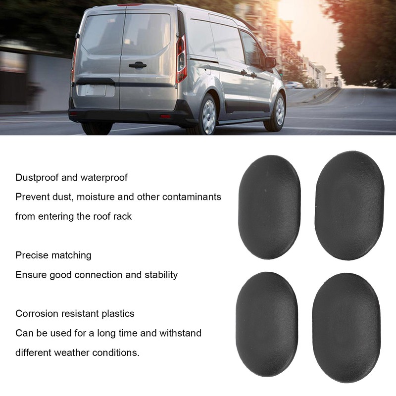 4pcs Roof Rack Grommet Plug Cap Dustproof Rear Section Roof