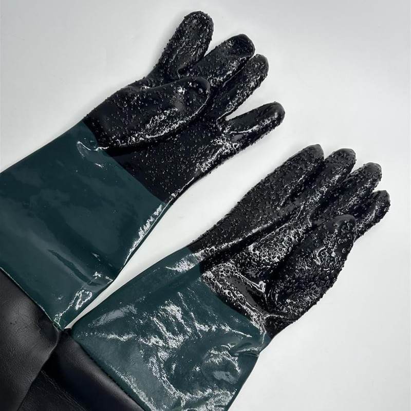 Peakloong Blast Rubber Gloves for Sandblasting Sandblaster Sand Blast Cabinet