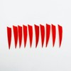 Sarini 3 Inch Simulated Shield Shape Arrow-Feather,Hunting Fletches Arrow Wing