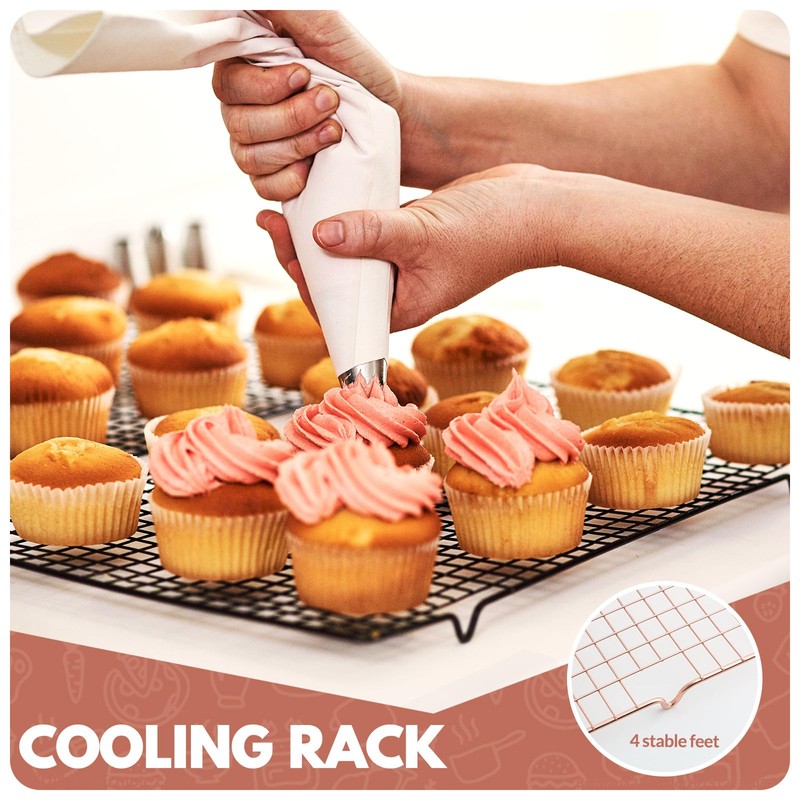 2 PCS Cooling Racks for Cooking and Baking, 15x10 Inches